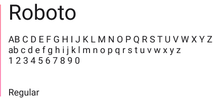 Roboto font